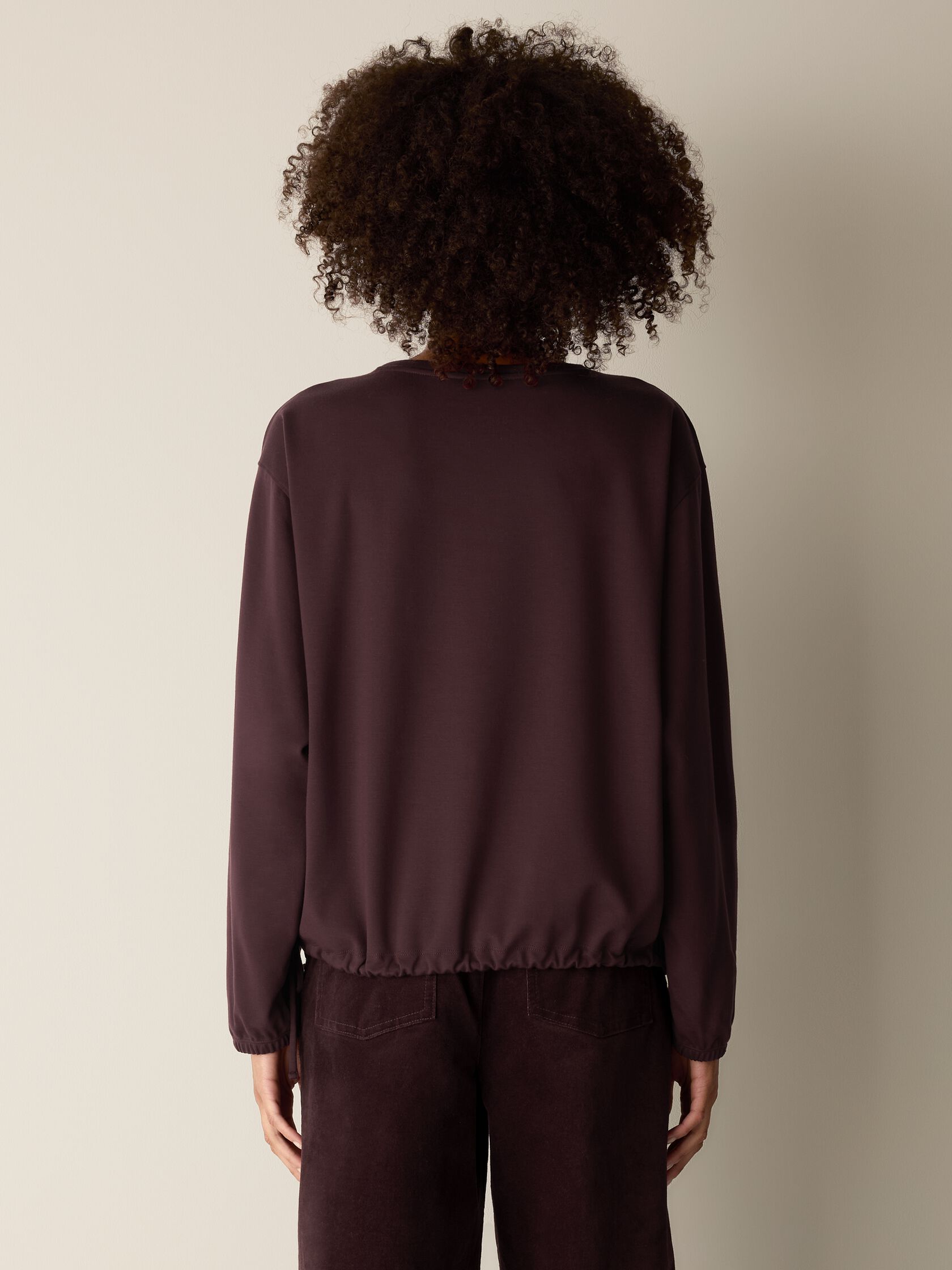 Lightweight Ponte Round Neck Top