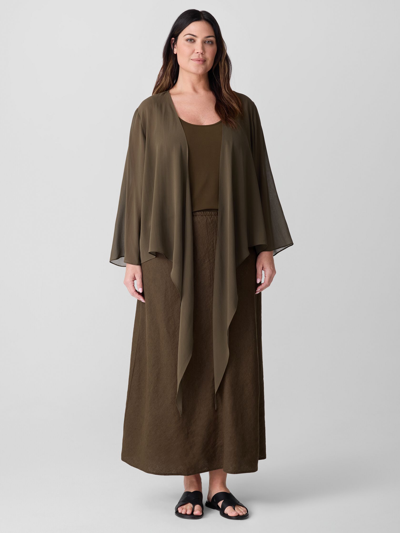 Organic Linen Bias Skirt