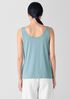 Stretch Silk Jersey Scoop Neck Tank