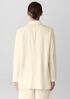 Stretch Wool Crepe Long Blazer