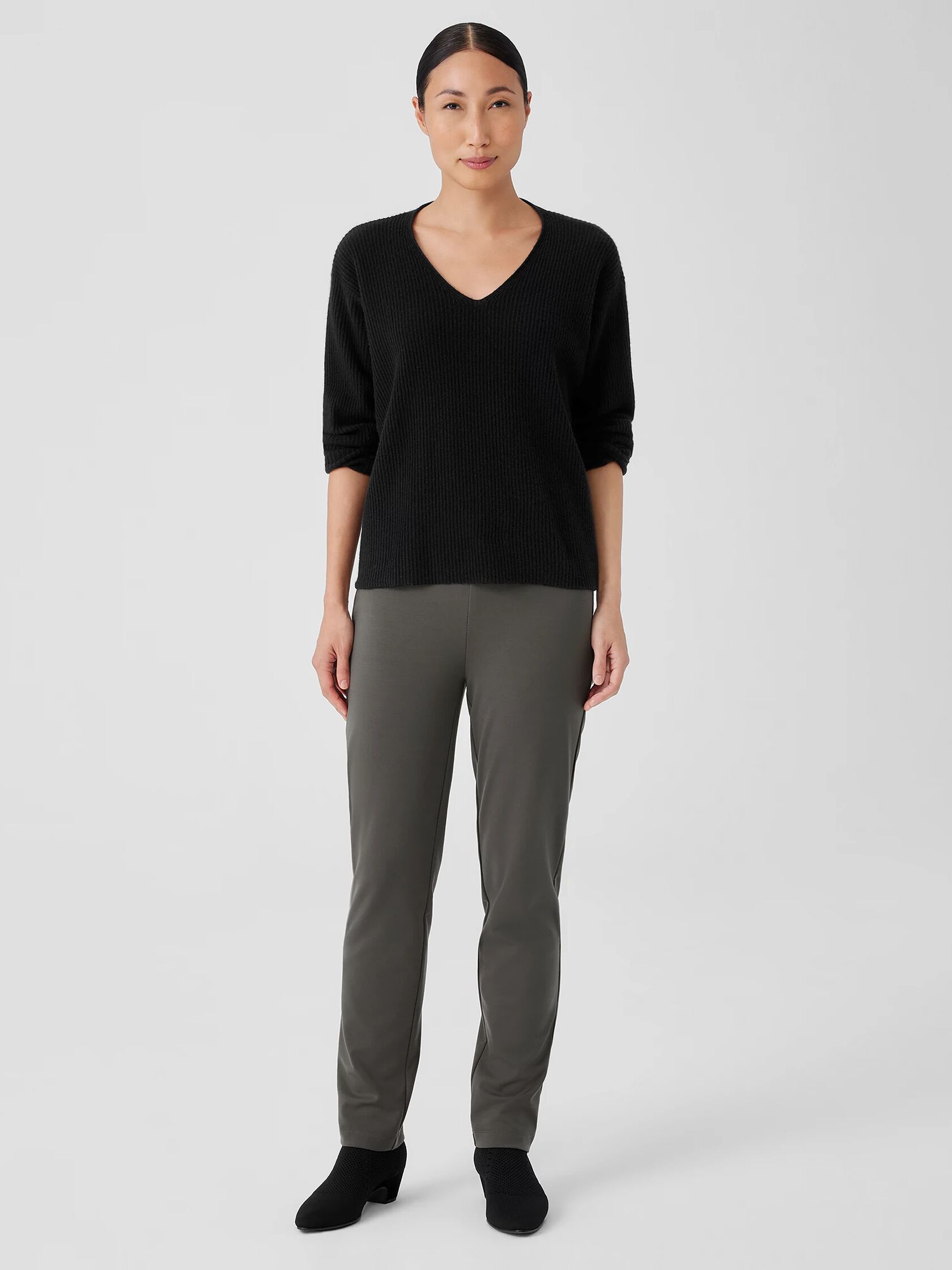 Italian Cashmere V-Neck Top