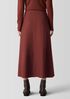 Felted Wool Jersey A-Line Skirt in Regenerative Wool