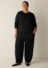 Extra-Fine Ponte Crew Neck Top