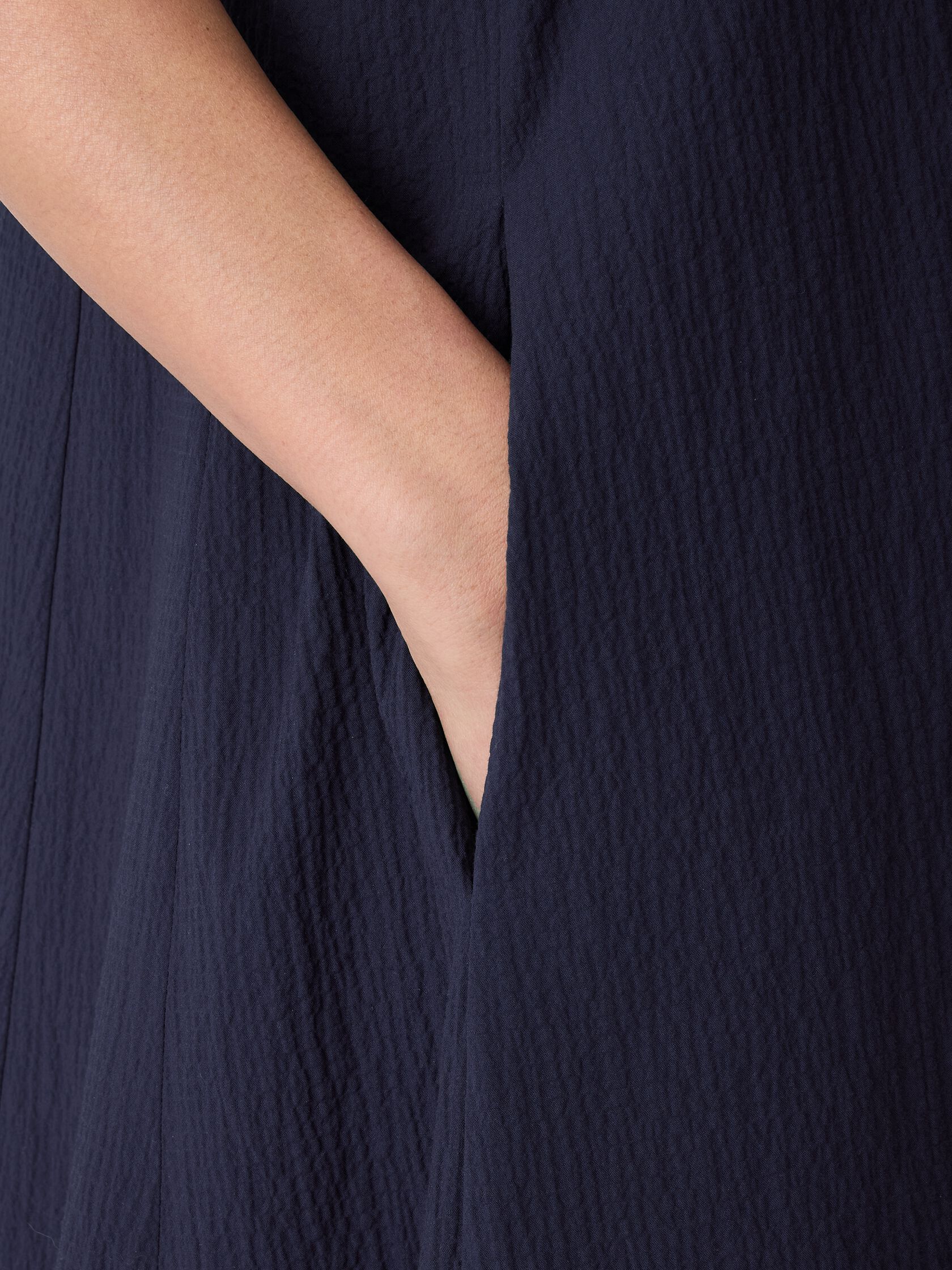 Organic Cotton Pucker Lantern Dress