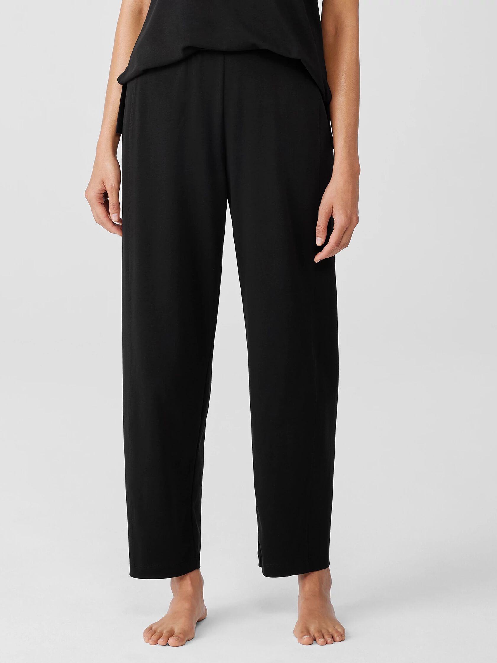 Cozy Organic Cotton Interlock Lantern Pant