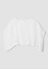 Organic Linen Gauze Bateau Neck Poncho