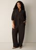 Woven Pliss&eacute; Straight Pant