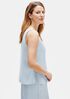Silk Georgette Crepe Scoop Neck Tank