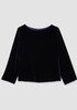 Velvet Bateau Neck Top