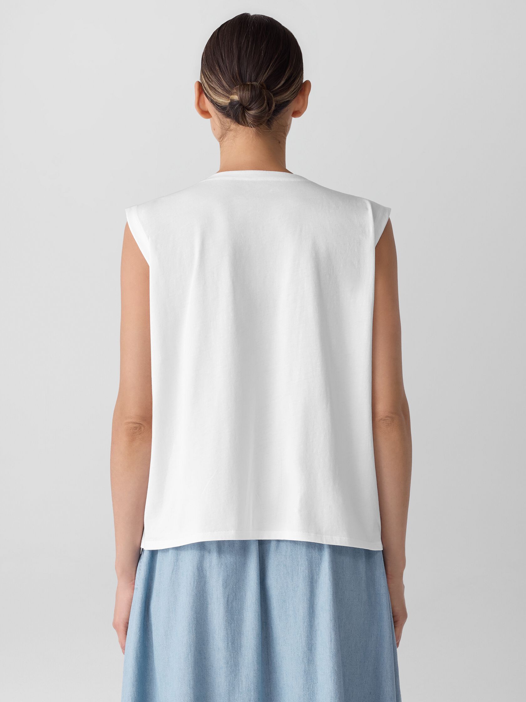 Organic Pima Cotton Jersey Round Neck Tank