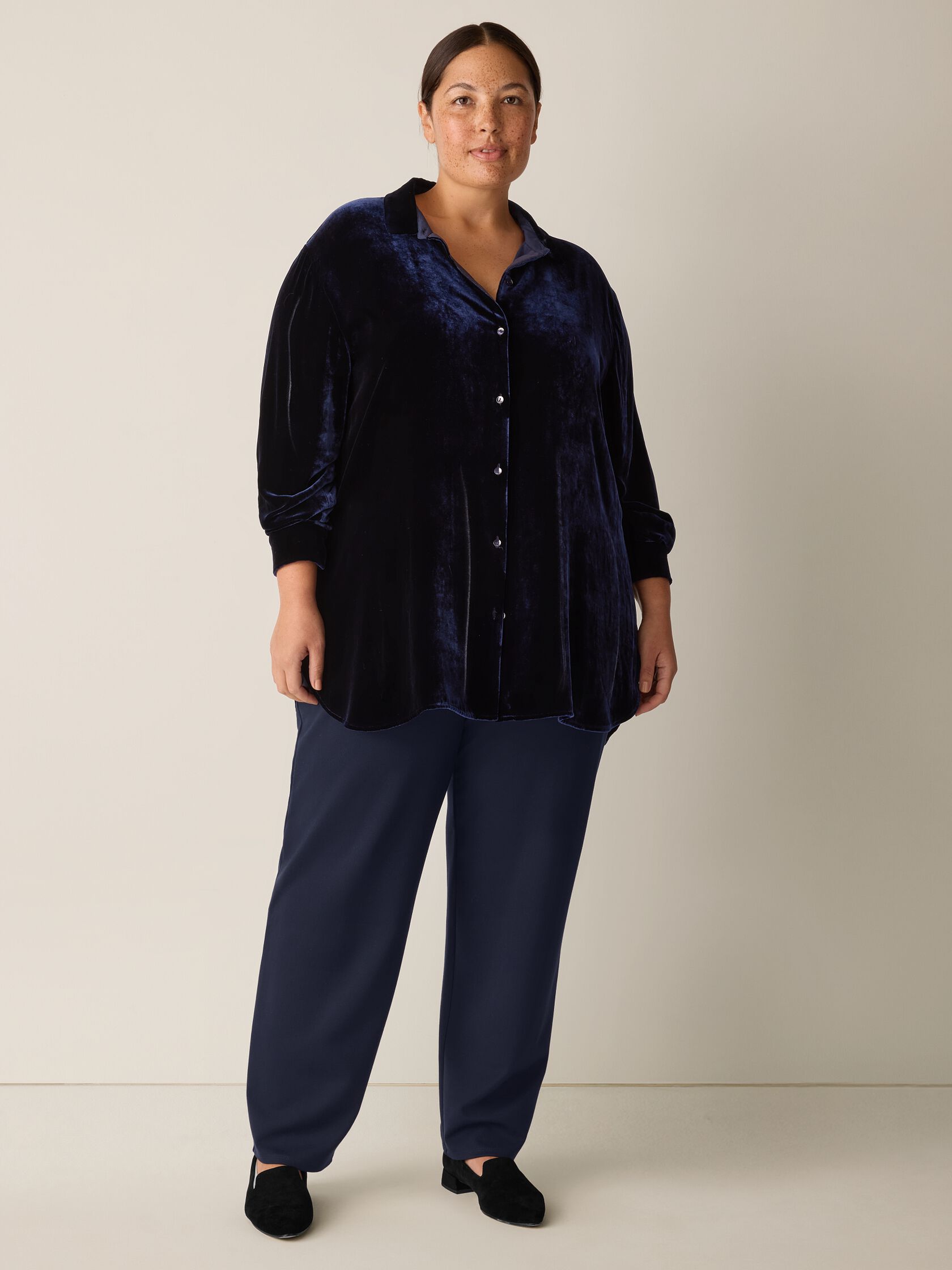 Velvet Classic Collar Shirt