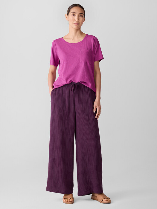 Organic Cotton Slubby Jersey Pocket Tee