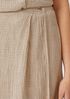 Puckered Organic Linen Wrap Skirt