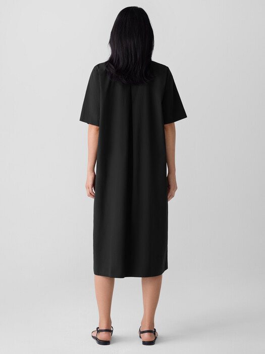 eileen fisher organic cotton poplin shirt dress Washed Organic Cotton Poplin Dress