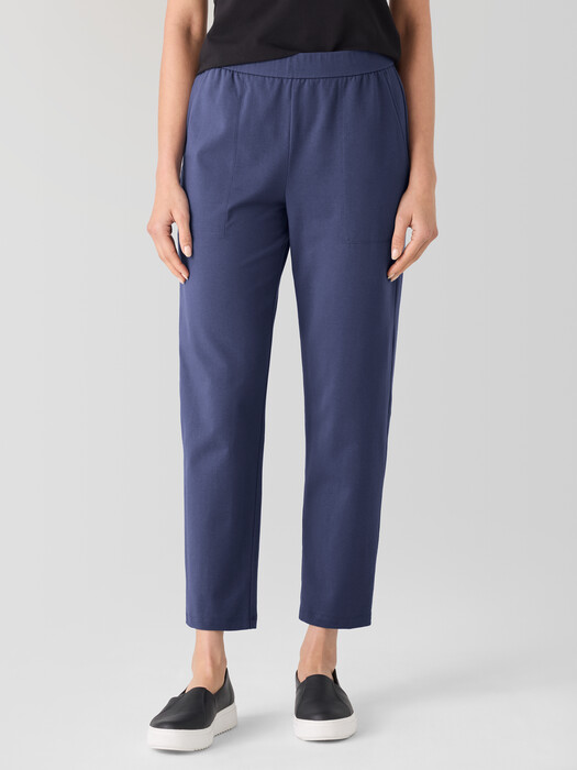Pima Cotton Stretch Jersey Tapered Pant