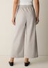 Stretch Organic Cotton Poplin Wide-Leg Pant