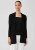 Organic Linen Cotton Airy Tuck Long Cardigan