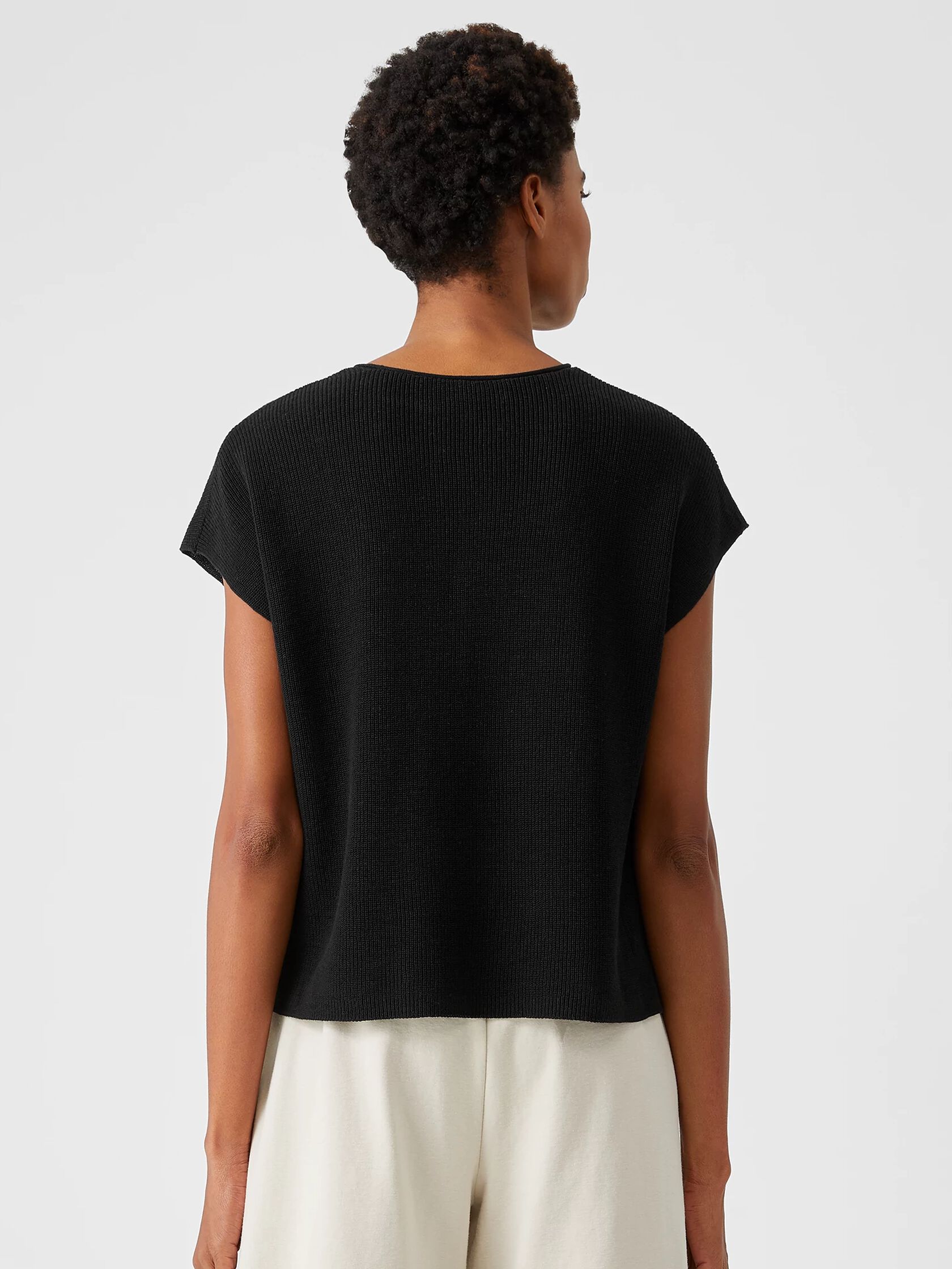 Organic Linen Cotton Square Top