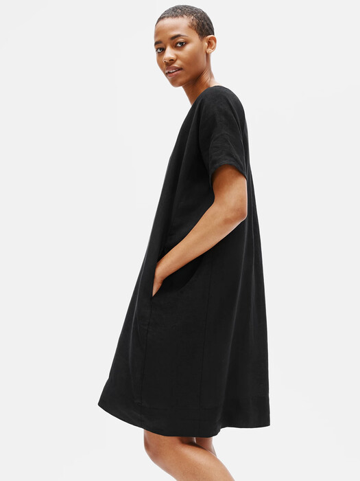 Organic Handkerchief Linen Boxy Dress