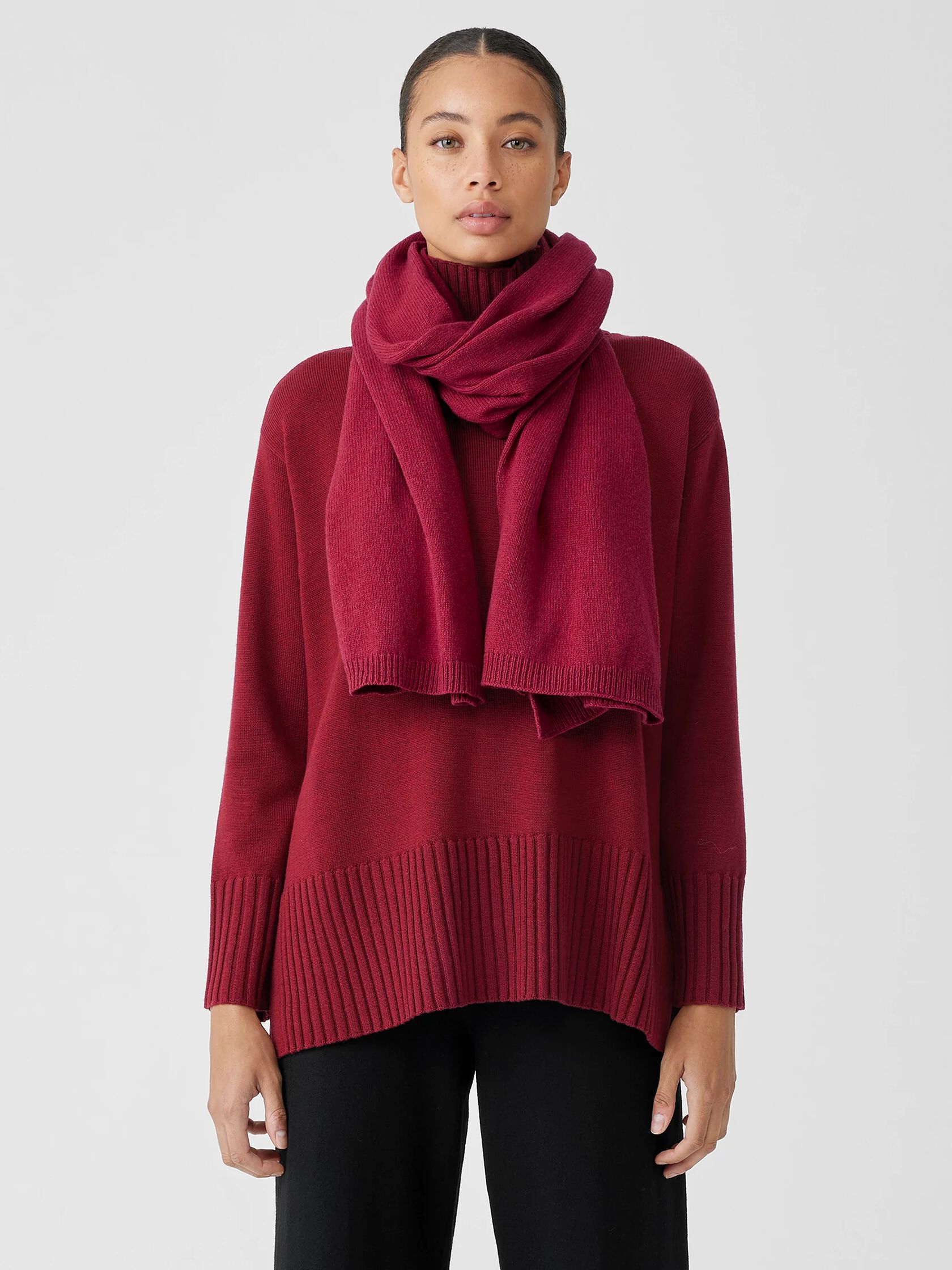 Cotton and Recycled Cashmere Wrap