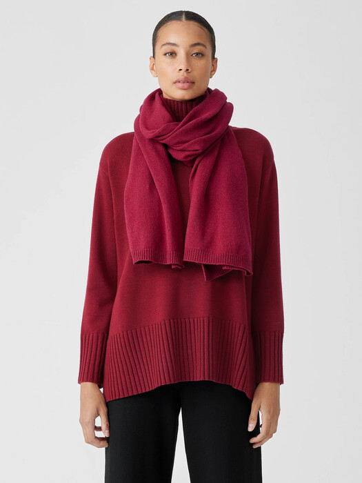 Cotton and Recycled Cashmere Wrap