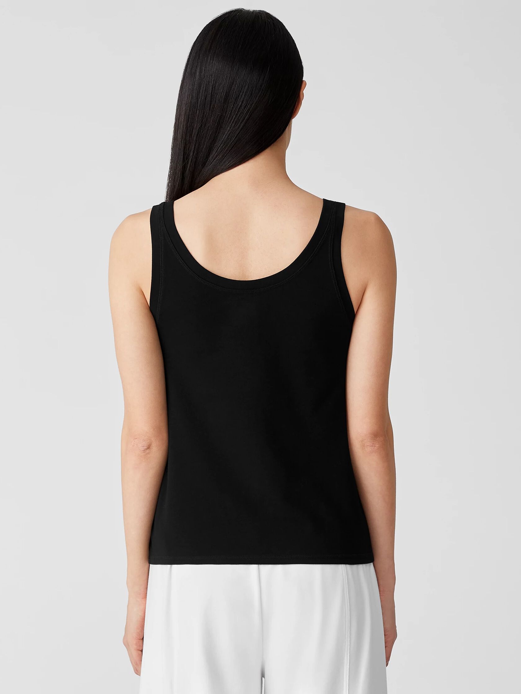 Traceable Cotton Jersey Scoop Neck Tank