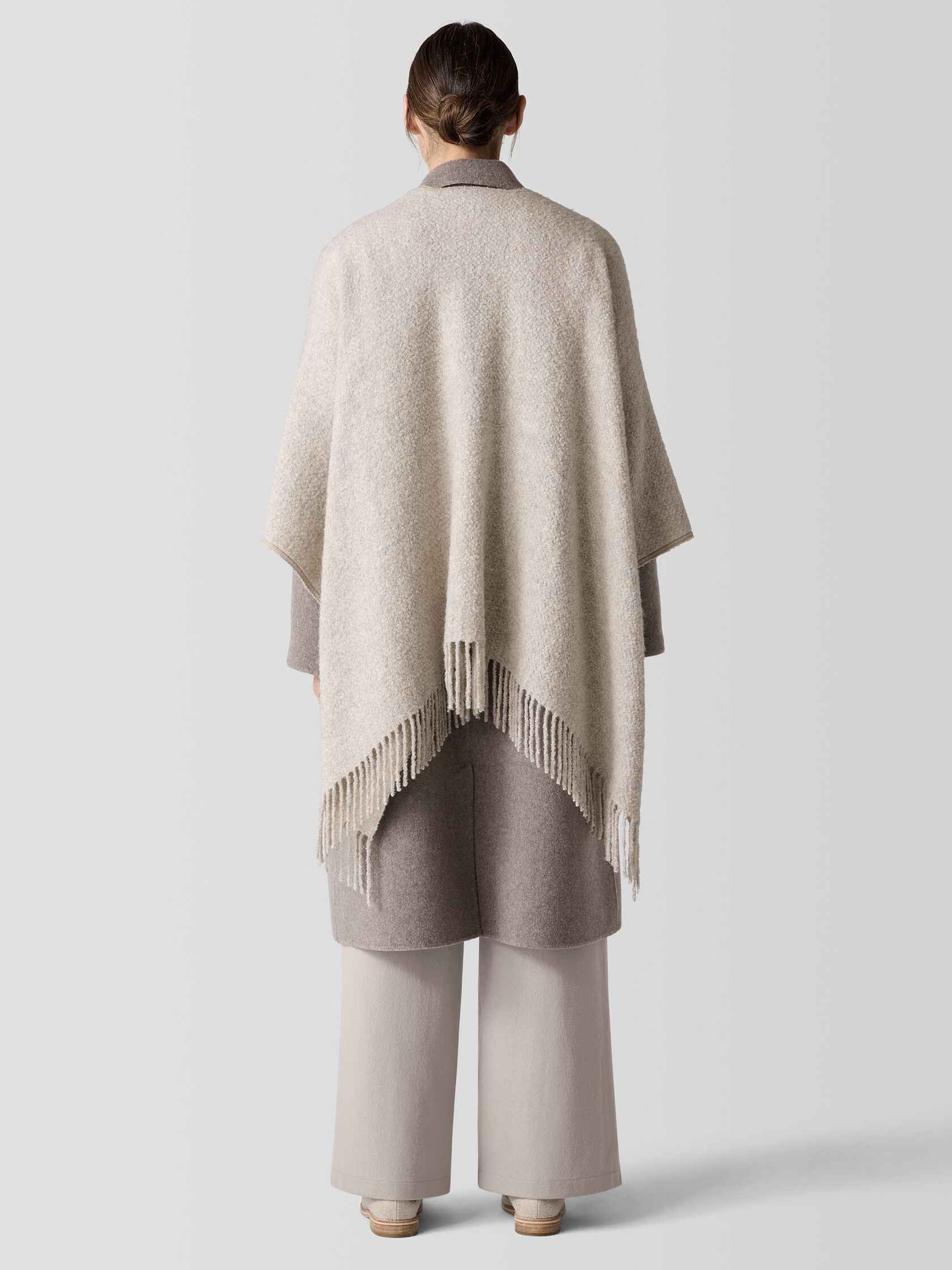 Alpaca Silk Boucle Poncho