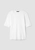 Organic Cotton Stretch Rib Crew Neck Tee