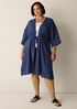 Striped Organic Cotton Gauze Caftan