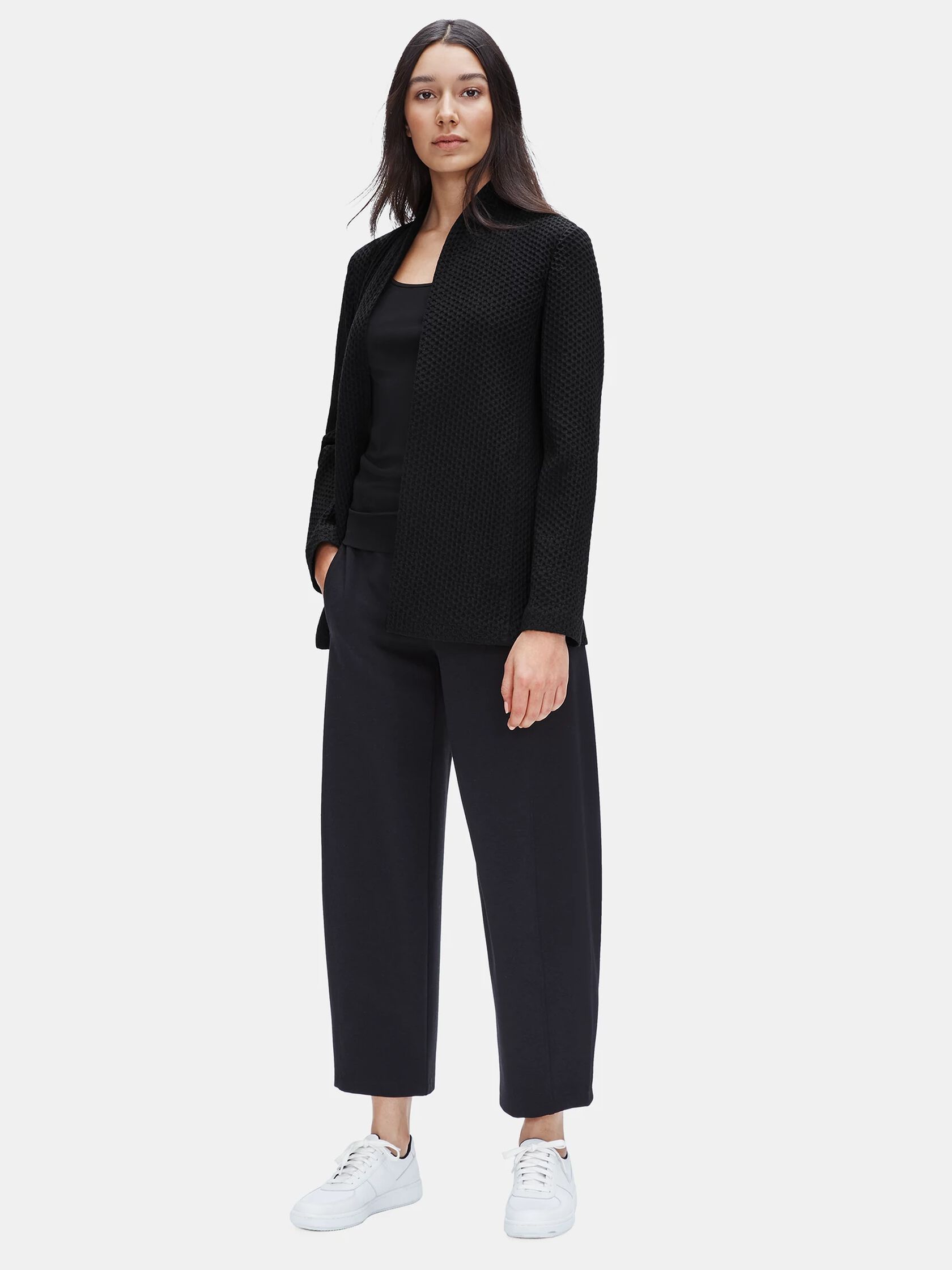Tencel & Organic Cotton Honeycomb Shaped Jacket