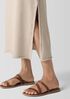 Lightweight Organic Cotton French Terry A-Line Skirt