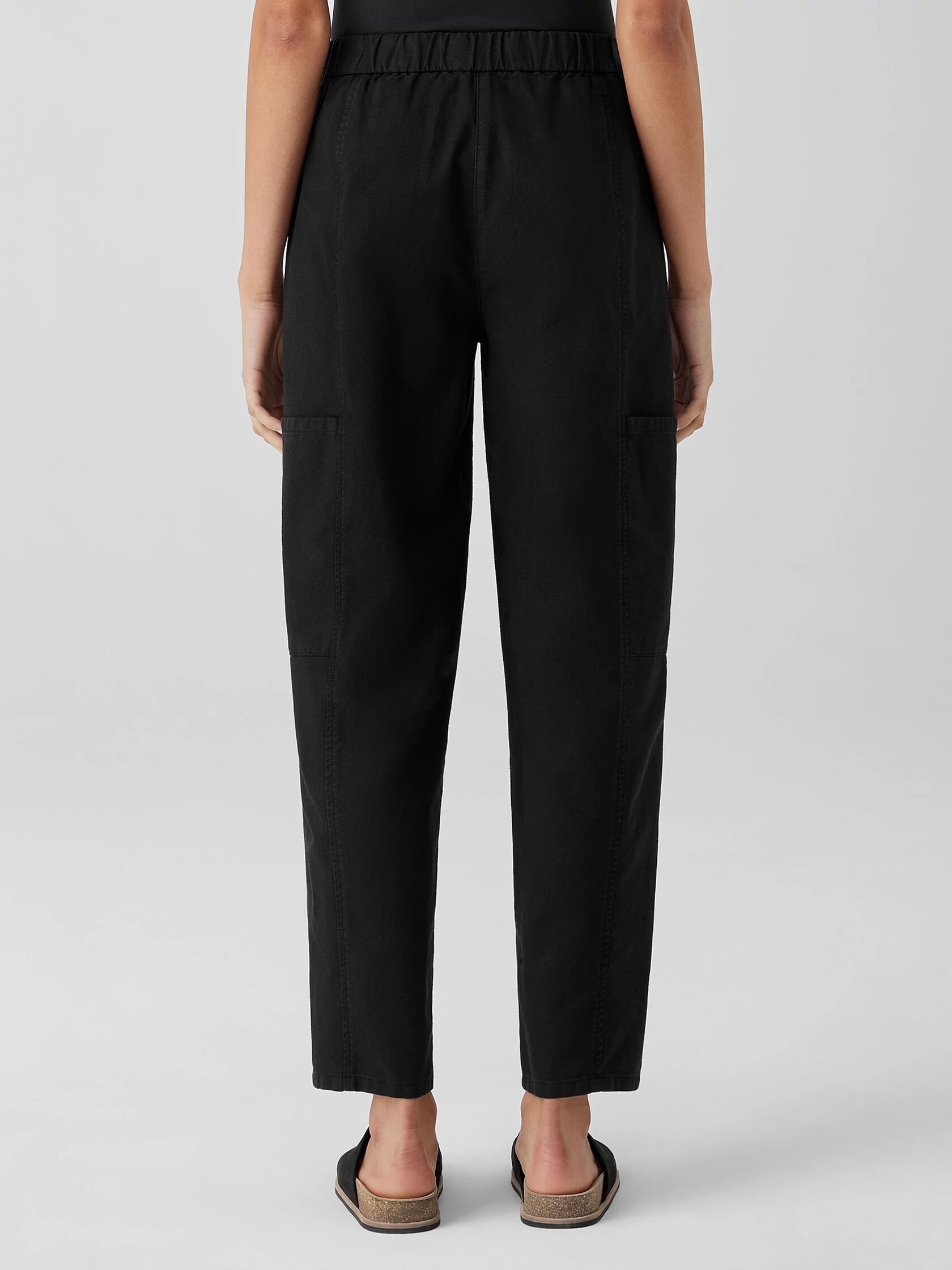 Cotton Hemp Stretch Lantern Pant