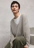 Organic Linen Cotton V-Neck Box-Top