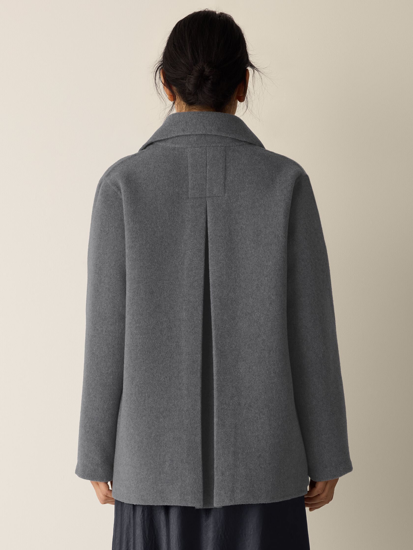 Doubleface Wool Cloud Short Coat