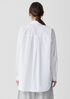 Washed Organic Cotton Poplin Classic Collar Long Shirt