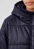 Eggshell Recycled Nylon Long Coat