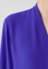 Silk Georgette Crepe V-Neck Top