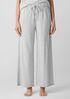 Striped Organic Cotton Jersey Wide-Leg Sleep Pant