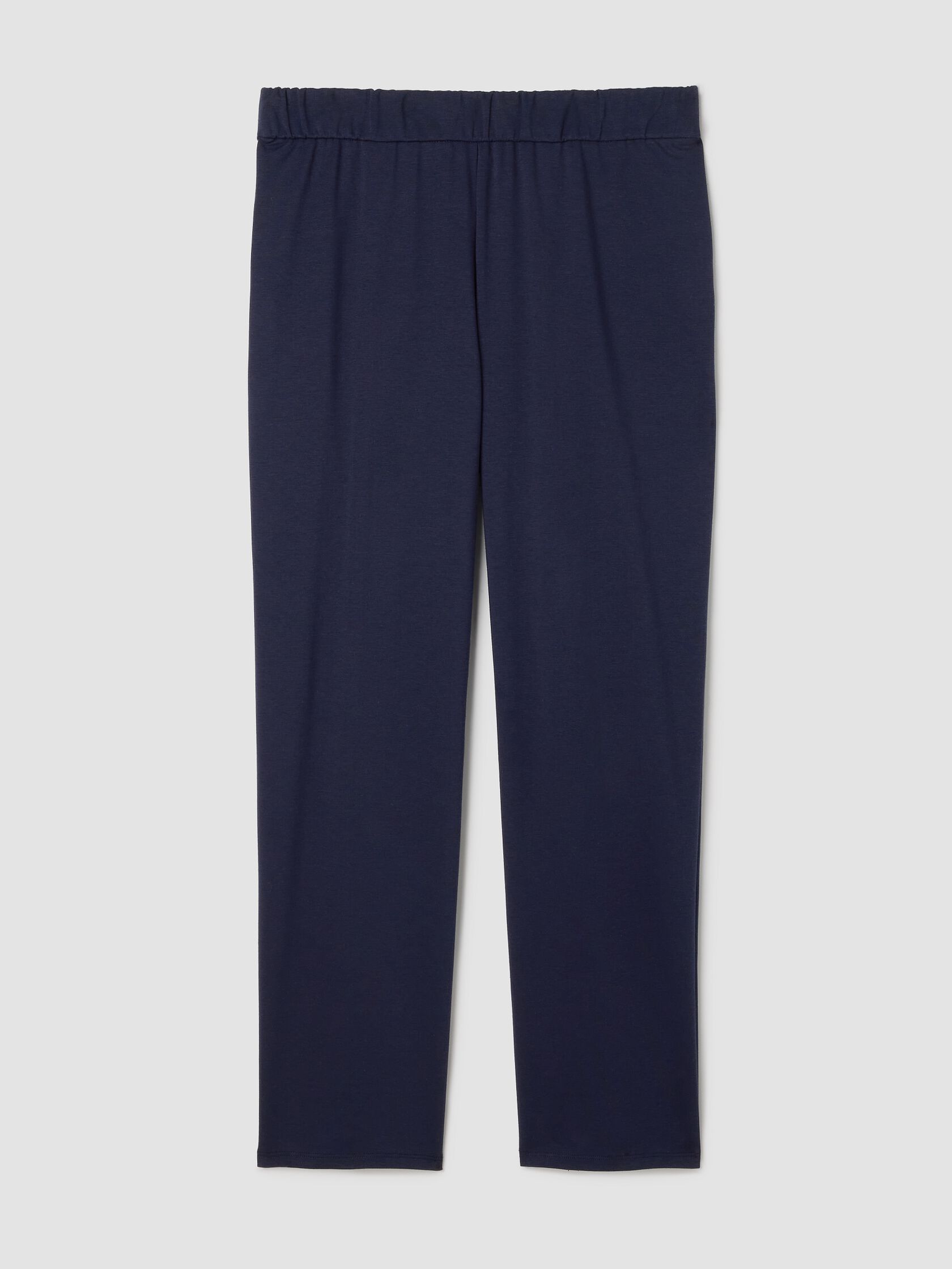 Cotton Blend Ponte Straight Pant