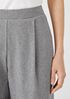 Heathered Organic Cotton Pleated Lantern Pant