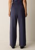 Pima Cotton Stretch Jersey Wide-Leg Pant