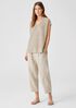 Organic Linen Delave V-Neck Top