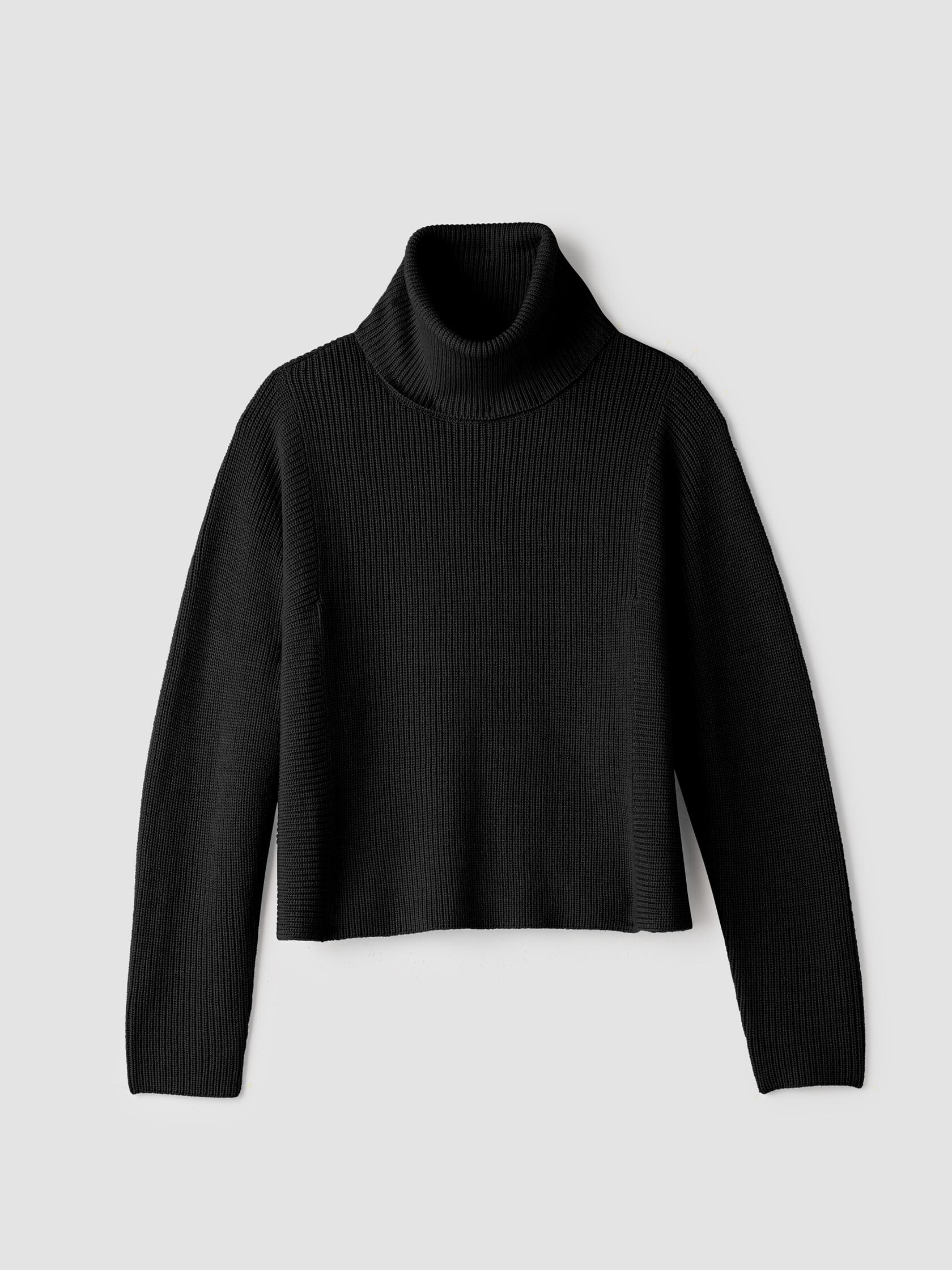 Italian Merino Turtleneck Top in Regenerative Wool
