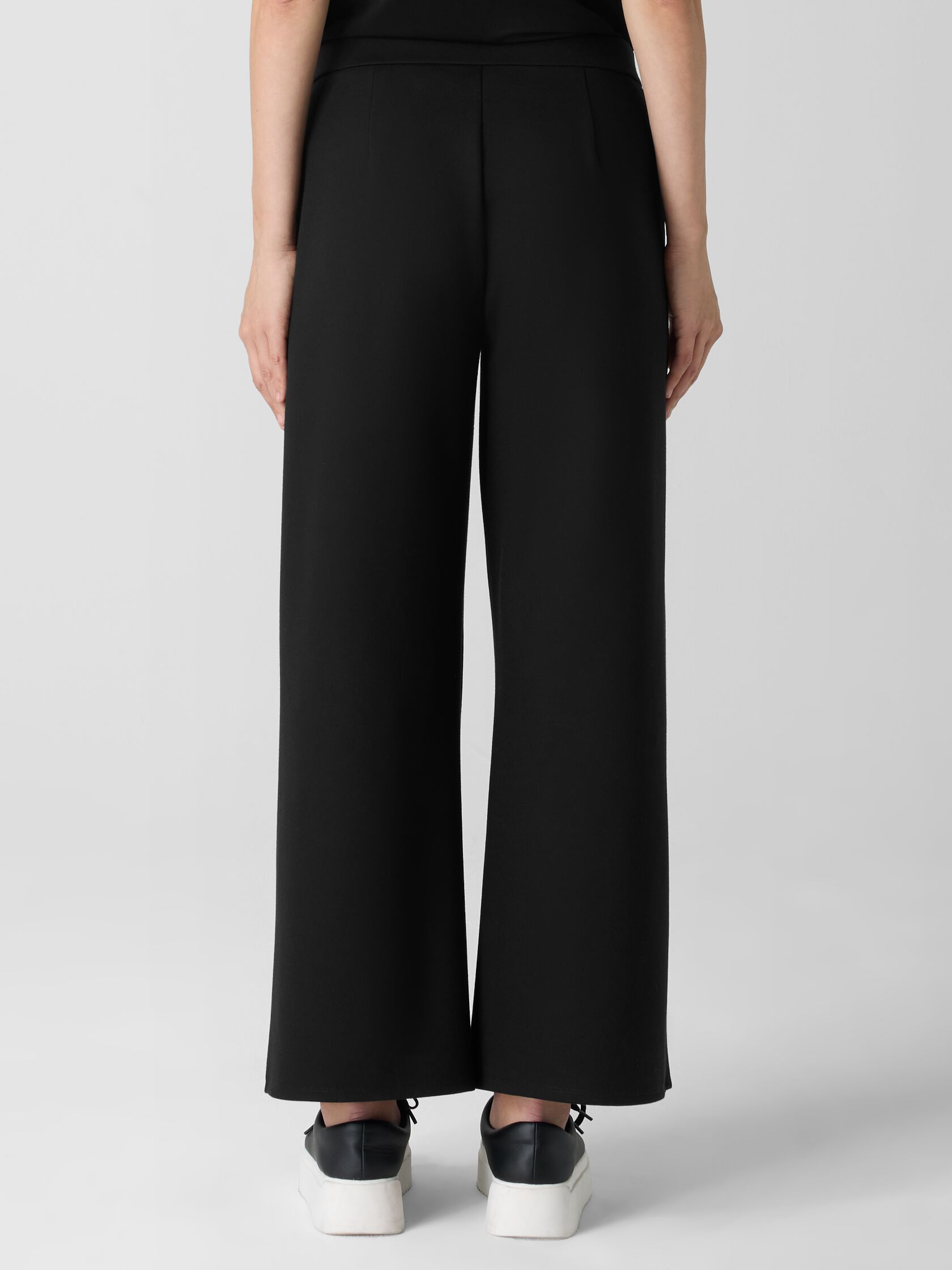 Lightweight Ponte Wide-Leg Pant