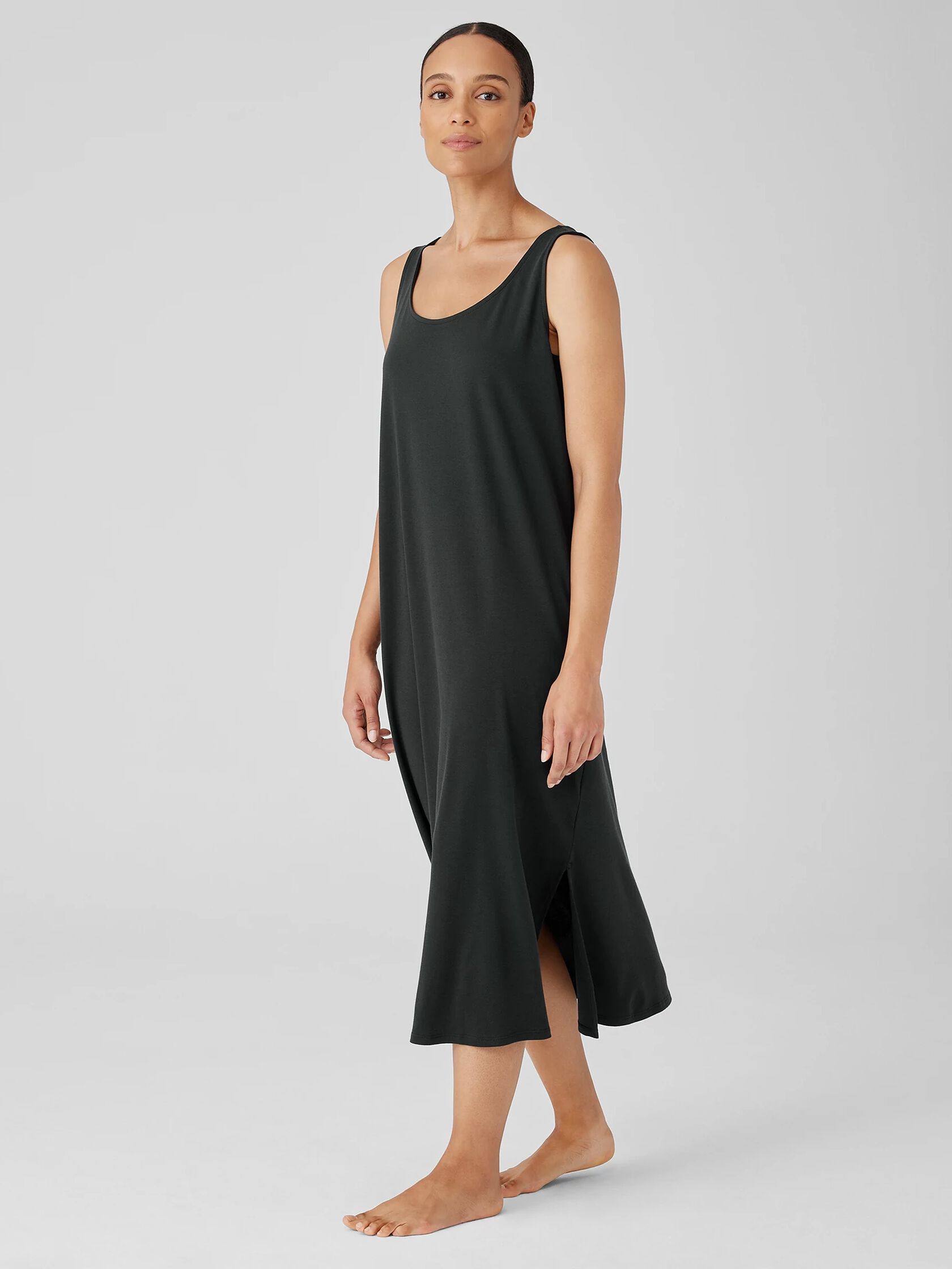 Organic Cotton Interlock Tank Sleep Dress