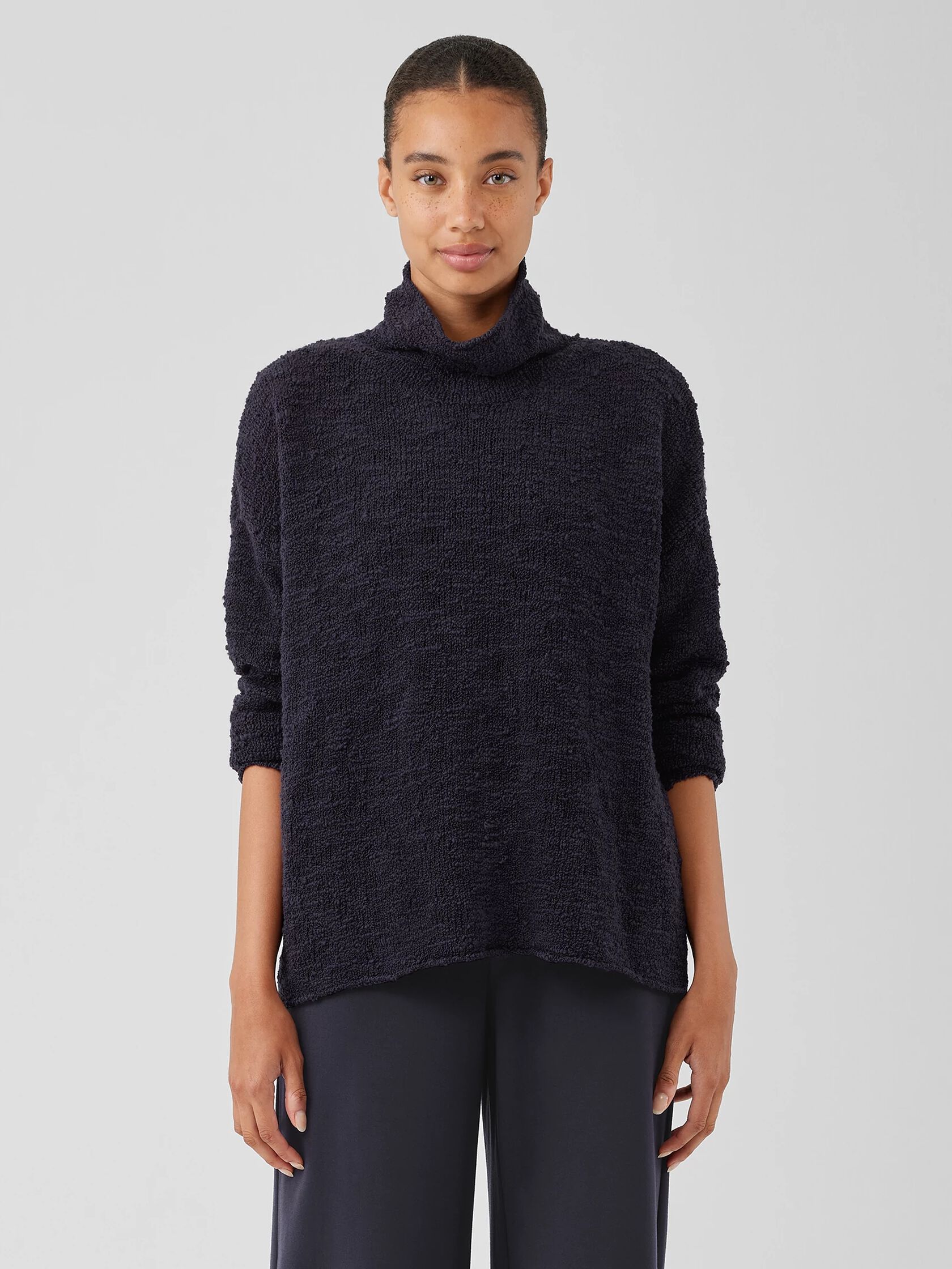 Wool Slub Turtleneck