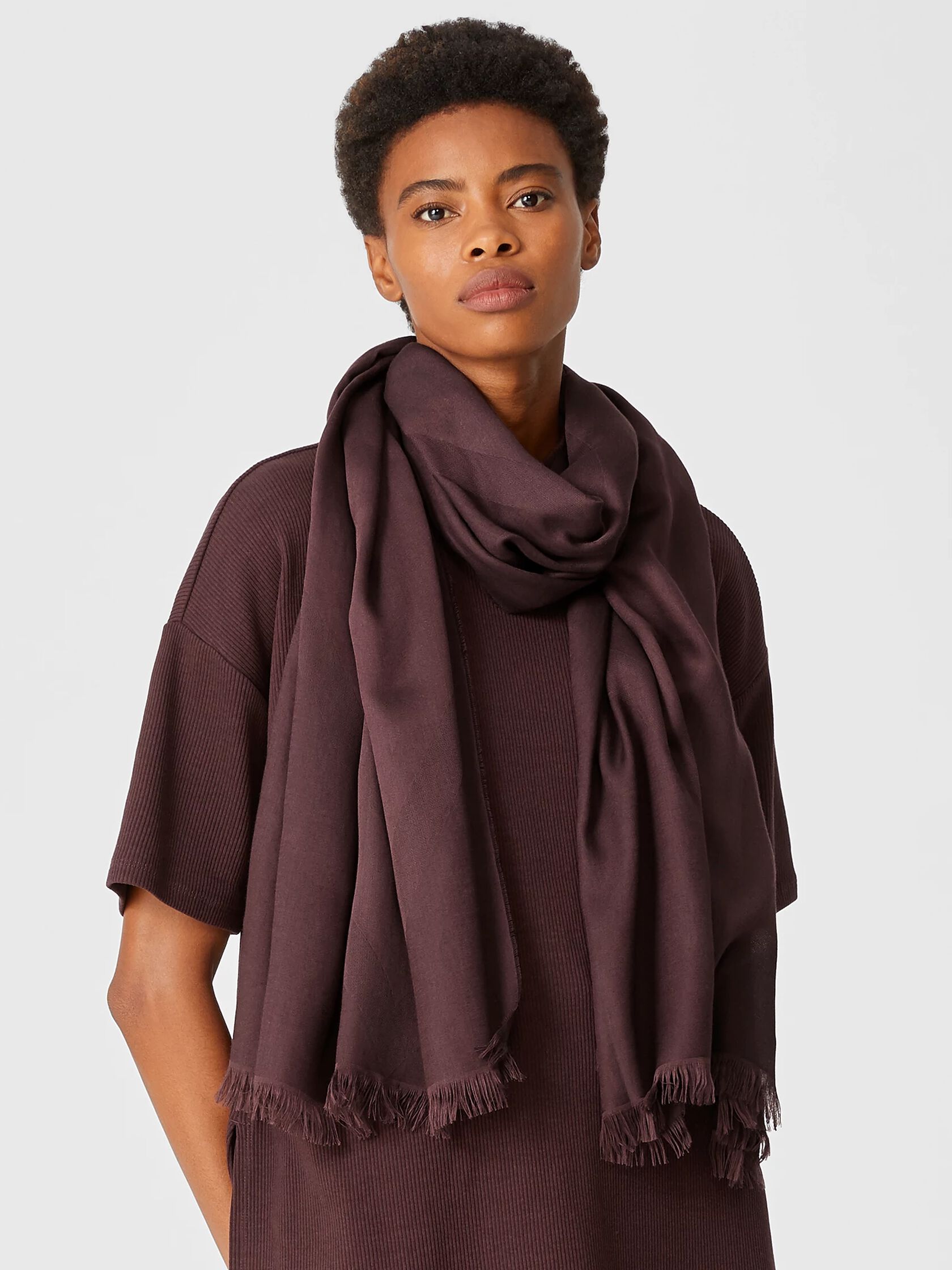 Organic Cotton Prism Jacquard Scarf
