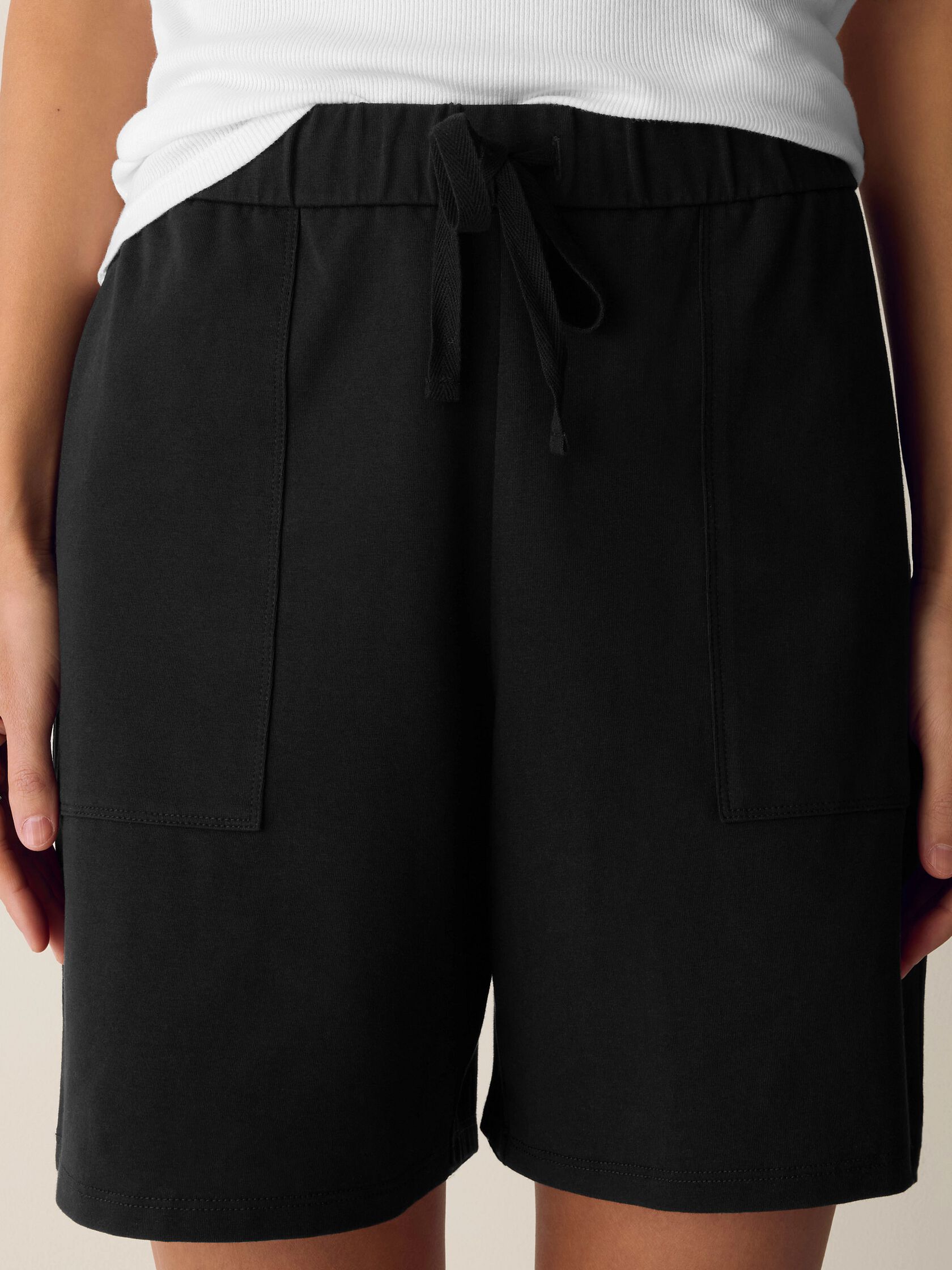 Pima Cotton Stretch Jersey Walking Shorts