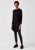 Sueded Cupro Knit Ankle Legging
