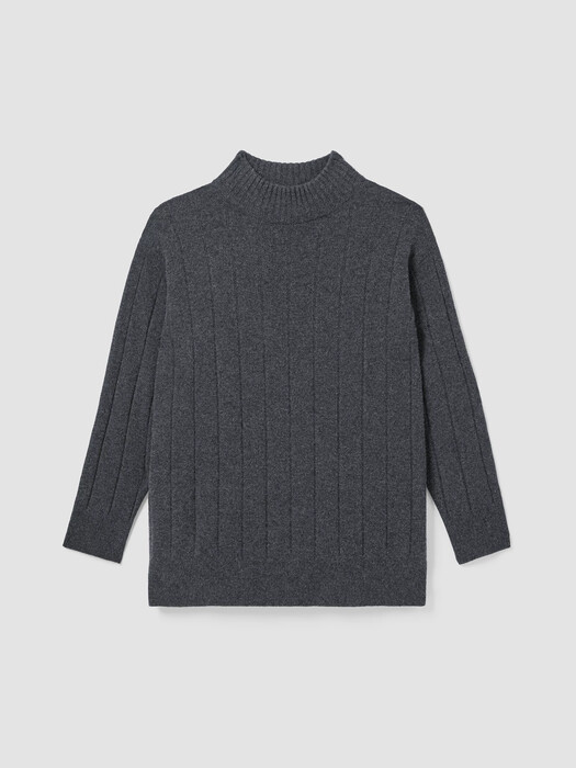 Italian Cashmere Turtleneck Long Top